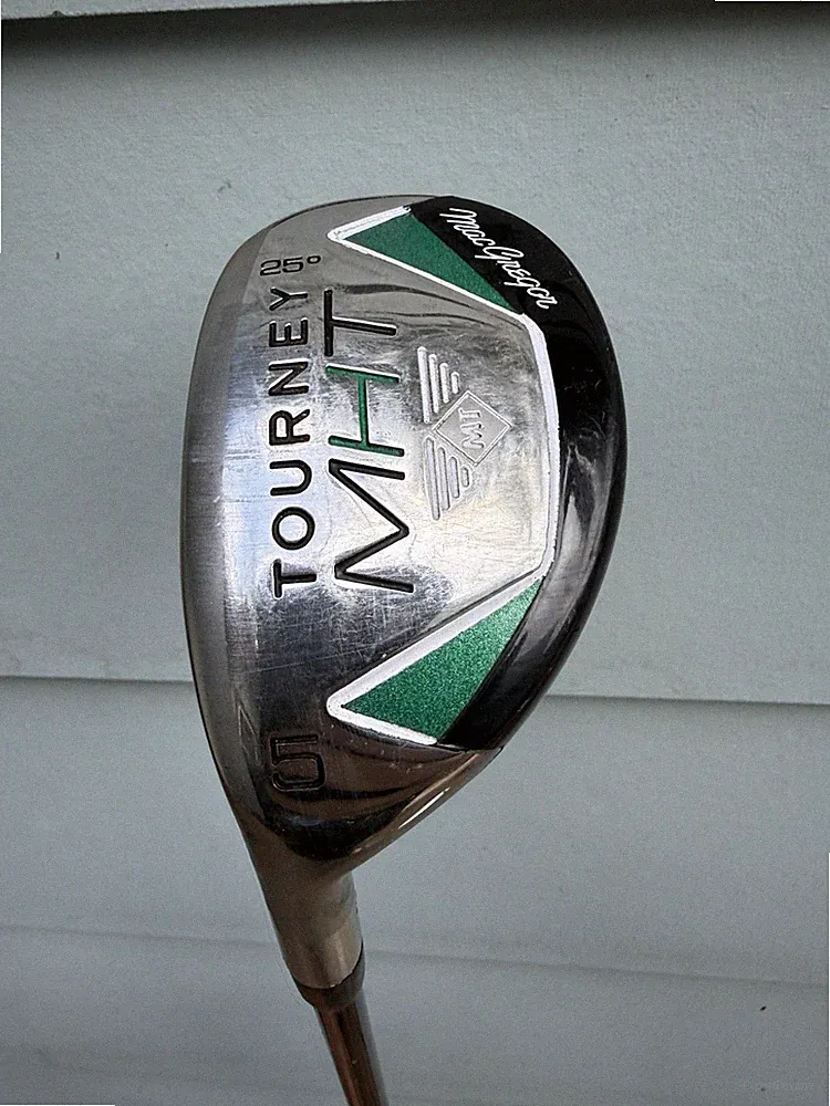 Clean! Left handed Macgregor tourney MHT 5 hybrid golf club 25 degree R flex