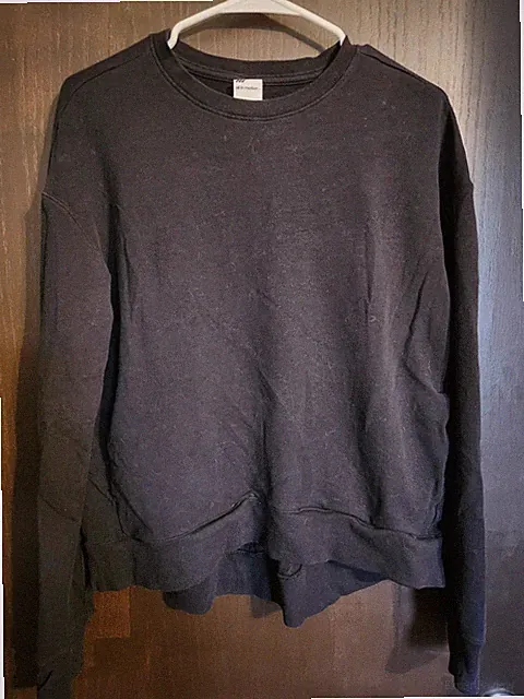 CLEARANCE All In Motion Size M Women's Long Sleeve Black Pullover Workout Top