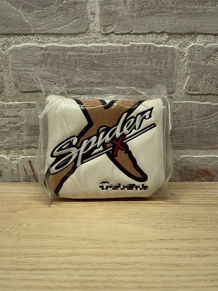 Clearance |Golf Putter Headcover - White with Gold - Shipping From Canada