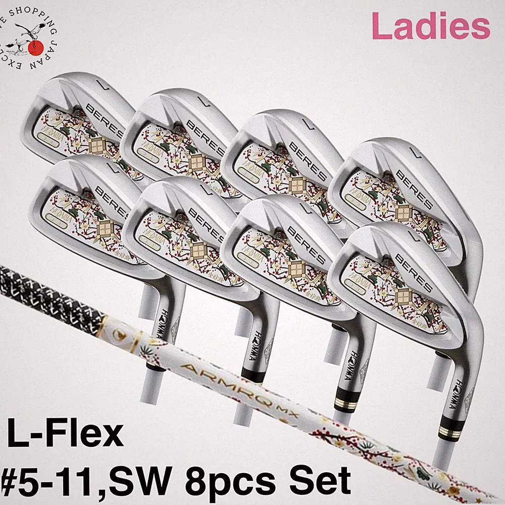 Clearance HONMA BERES 08 AIZU Ladies Iron Set #5~11,SW 8p L-Flex ARMRQ MX 2 Star