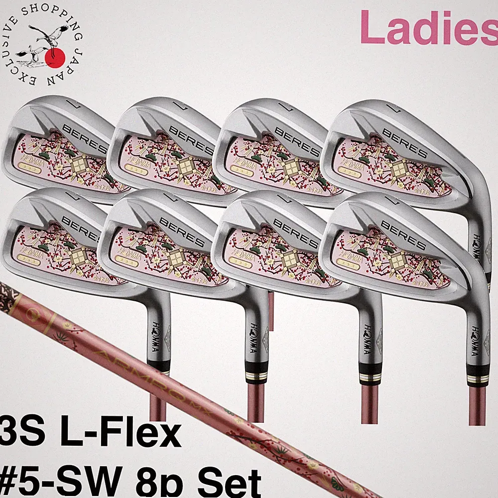 Clearance HONMA BERES AIZU Ladies Iron 3S 3 Star #5-SW 8p Set L-Flex ARMRQ MX JP