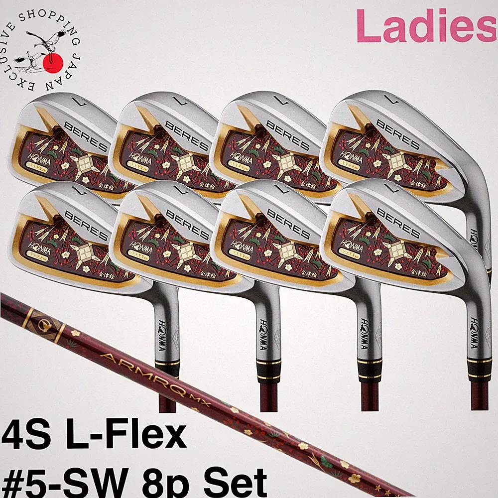 Clearance HONMA BERES AIZU Ladies Iron 4S 4 Star #5-SW 8p Set L-Flex ARMRQ MX JP
