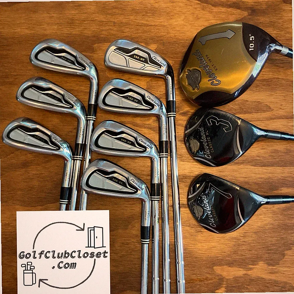 Cleveland 10 Piece Golf Club Set / Stiff Flex Shafts