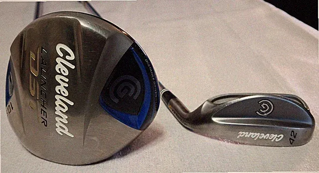 Cleveland 46.5" Launcher DST Driver 10.5° 460 Flex-A & 42 Niblick-10 Zip Chipper