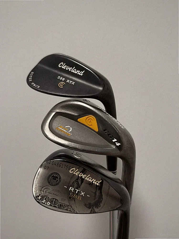Cleveland 52 56 60 Wedge Set Golf Dark Finish Lamkin Grips