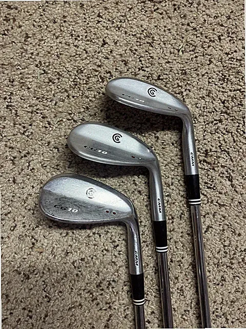Cleveland CG10 CHROME Wedge Set 50 56 60 Gap Sand Lob Steel Wedge Flex RH