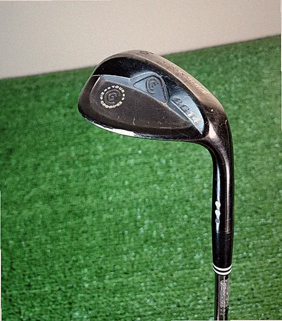 Cleveland CG14 Black Tour Zip Grooves Wedge 50* RH, Wedge Flex Steel Shaft, Used