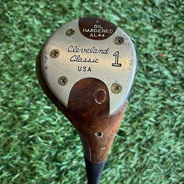 Cleveland Classic AL44 Persimmon 1 Wood Driver Macgregor Stiff Shaft Vintage