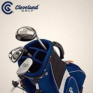 Cleveland Golf Junior Golf Set Small 3 Clubs + Caddy Bag for Ages 3-6