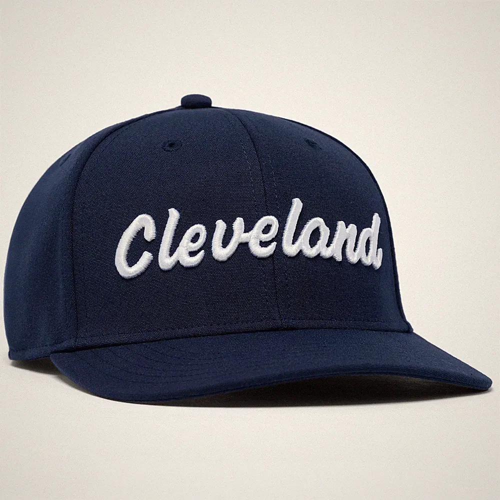 Cleveland Golf Retro Snapback Hat COLOR: Navy SIZE: Adjustable