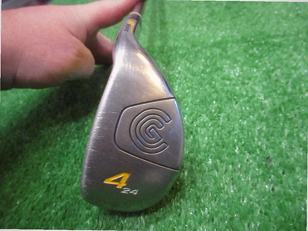 CLEVELAND HIBORE 24* HYBRID 4 IRON GOLF CLUB 75g A SENIOR GRAPHITE GOOD GRIP RH