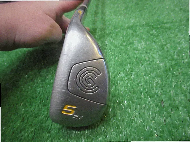 CLEVELAND HIBORE 27* HYBRID 5 IRON GOLF CLUB 75g A SENIOR GRAPHITE GOOD GRIP RH
