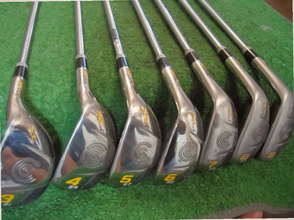 CLEVELAND HiBORE XLi HYBRID IRONS 3-9 IRON, HiBORE XLi REGULAR FLEX STEEL SHAFTS