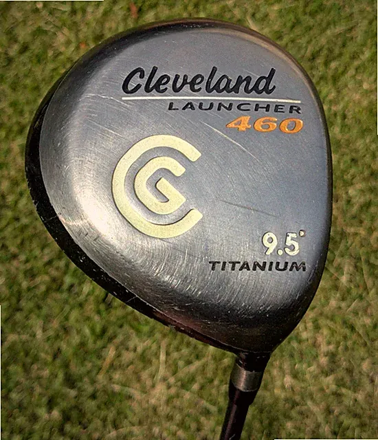 Cleveland Launcher 460 Titanium Driver 9.5* Launcher Gold Stiff Flex RH Used