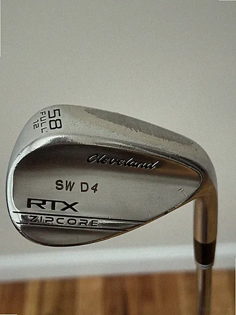 Cleveland RTX Zipcore 58* Full 12 Lob Wedge Dynamic Gold Spinner Wedge Flex