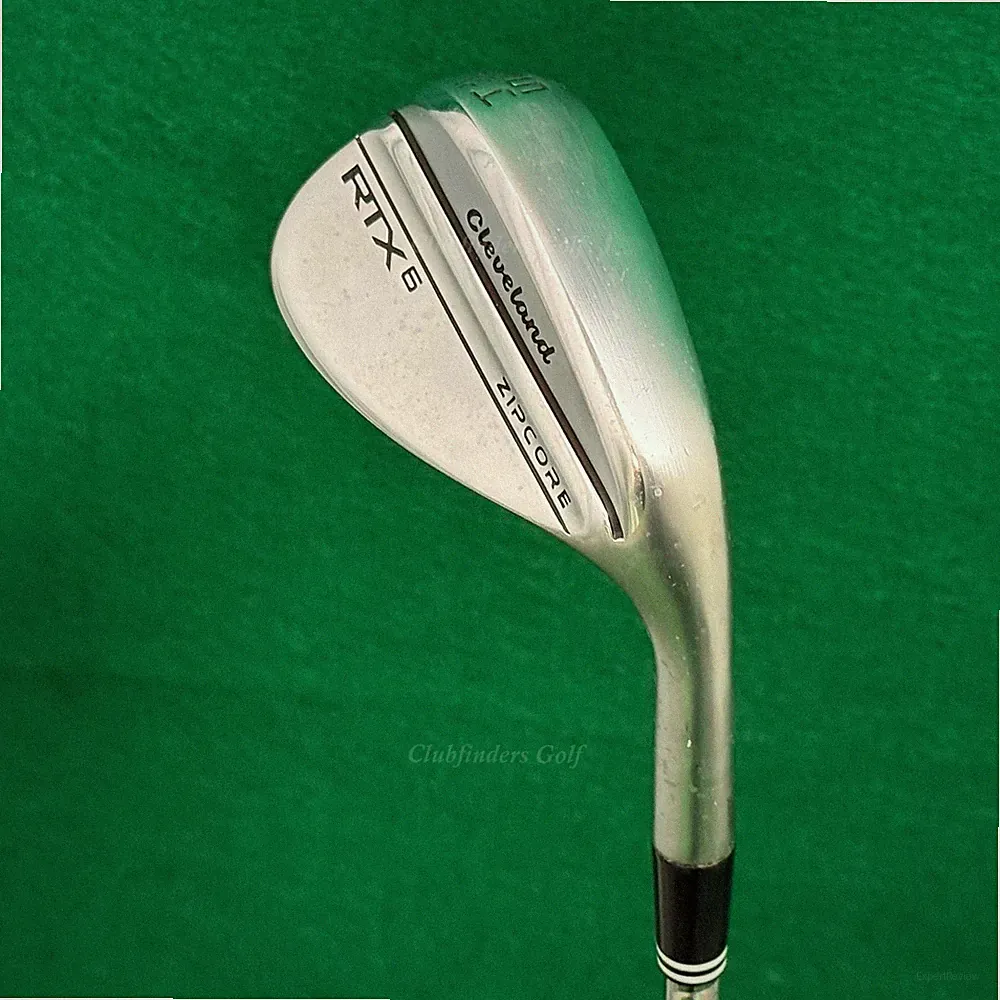 Cleveland RTX6 Zipcore Full Chrome 54-12 54° Sand Wedge DG Spinner TI Wedge Flex
