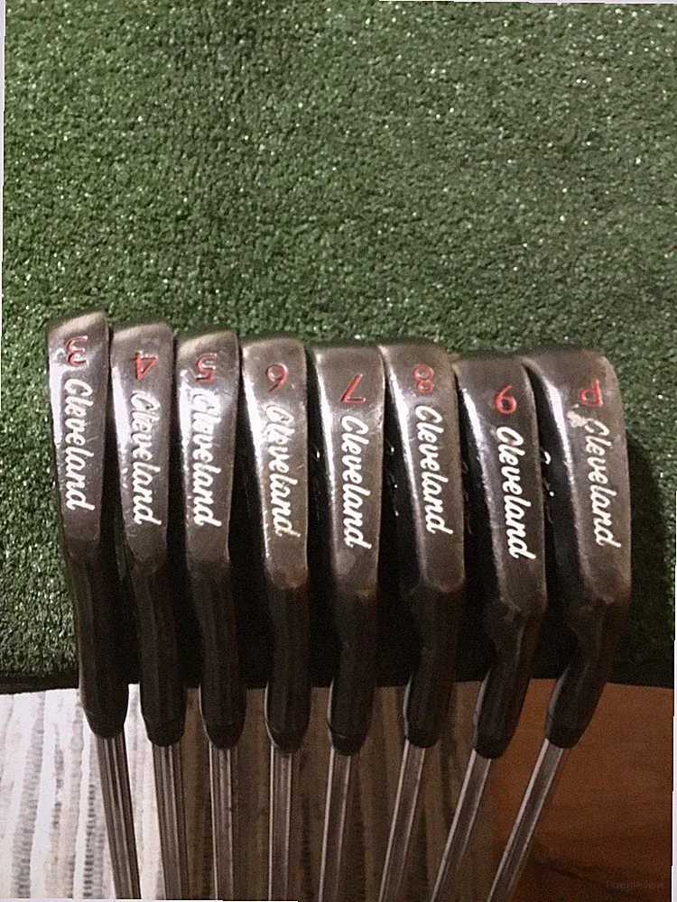 Cleveland Tour Action Reg. 588 Gunmetal Irons Set 3-PW TS-100 Stiff Steel Shafts
