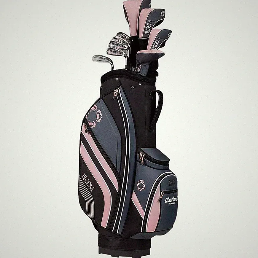 Cleveland Womens Bloom Complete Golf Set w/Bag Right Hand - Black/Pink - 2023