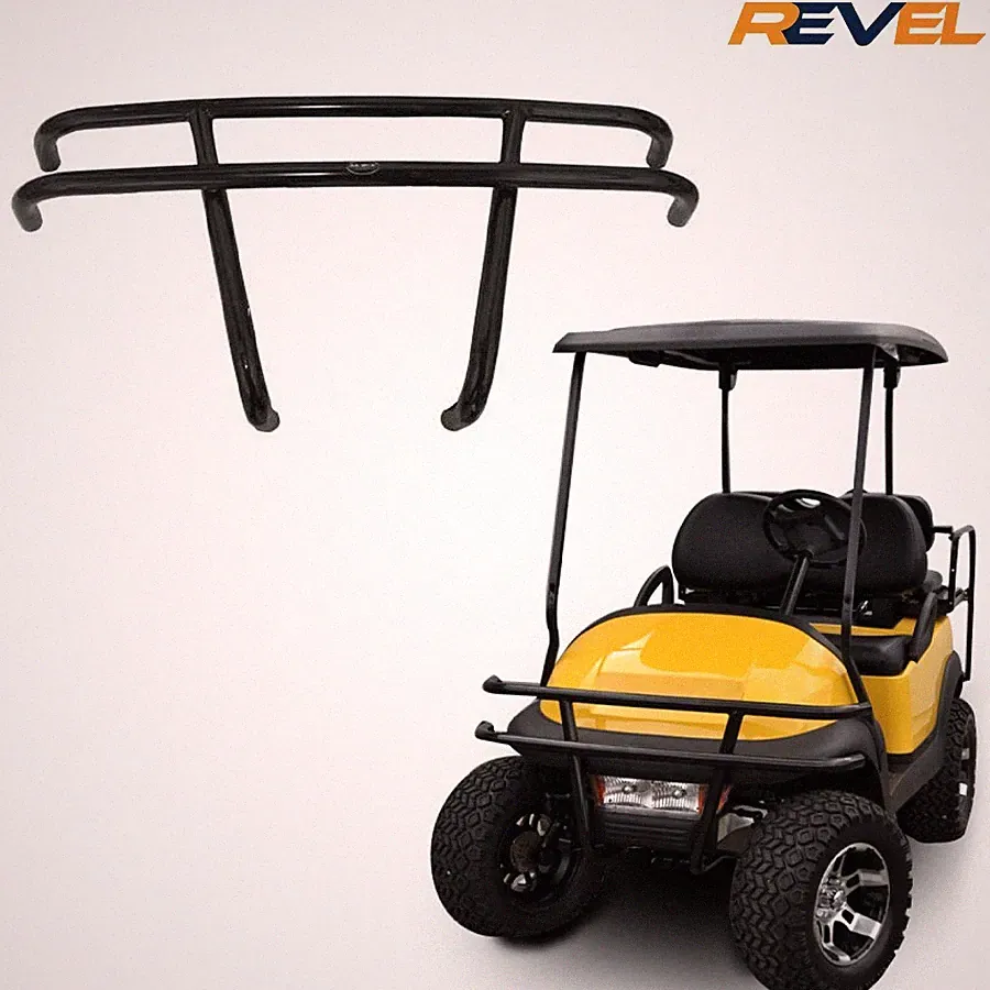 Club Car Precedent Golf Cart Brush Guard w Black Powder Coated Finish fits 04-Up