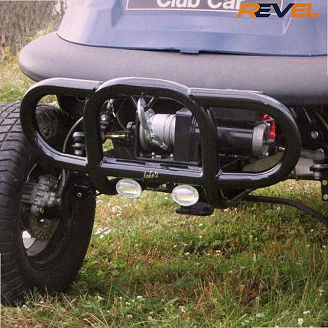 Club Car Precedent Golf Cart Winch Mount Front Bumper Brush Guard