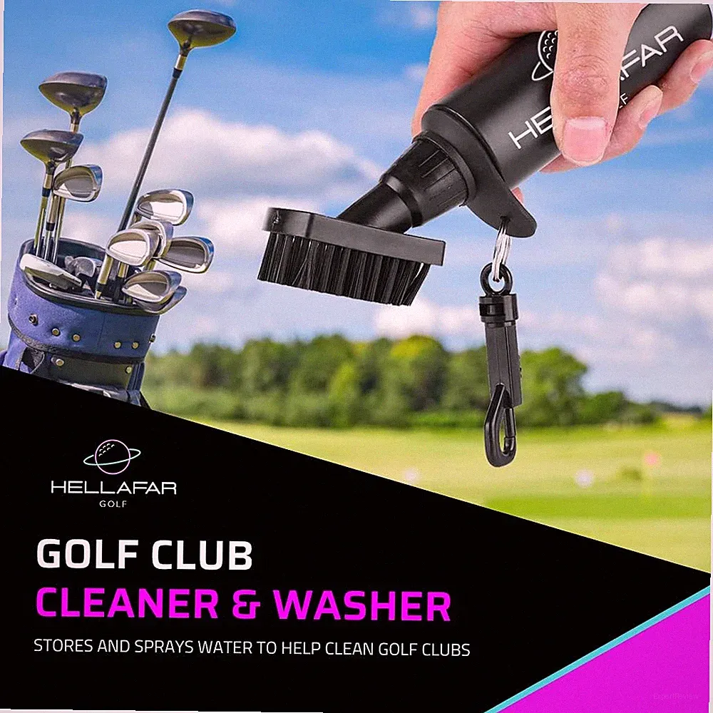 Club Cleaning Kit with Golf Water Brush Includes Bottle Cleaner Brush, Waffle...