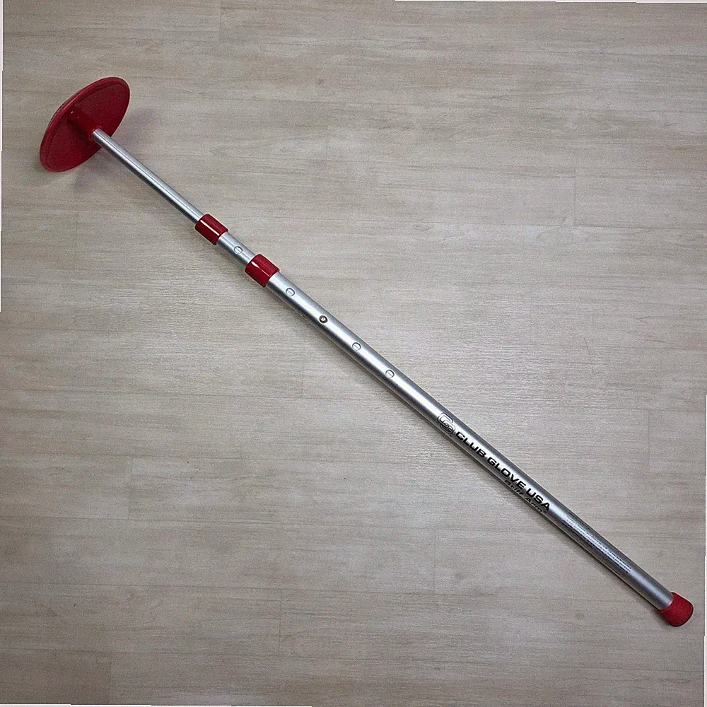 Club Glove USA Stiff Arm Adjustable Golf Travel Bag Club Protector Silver Red
