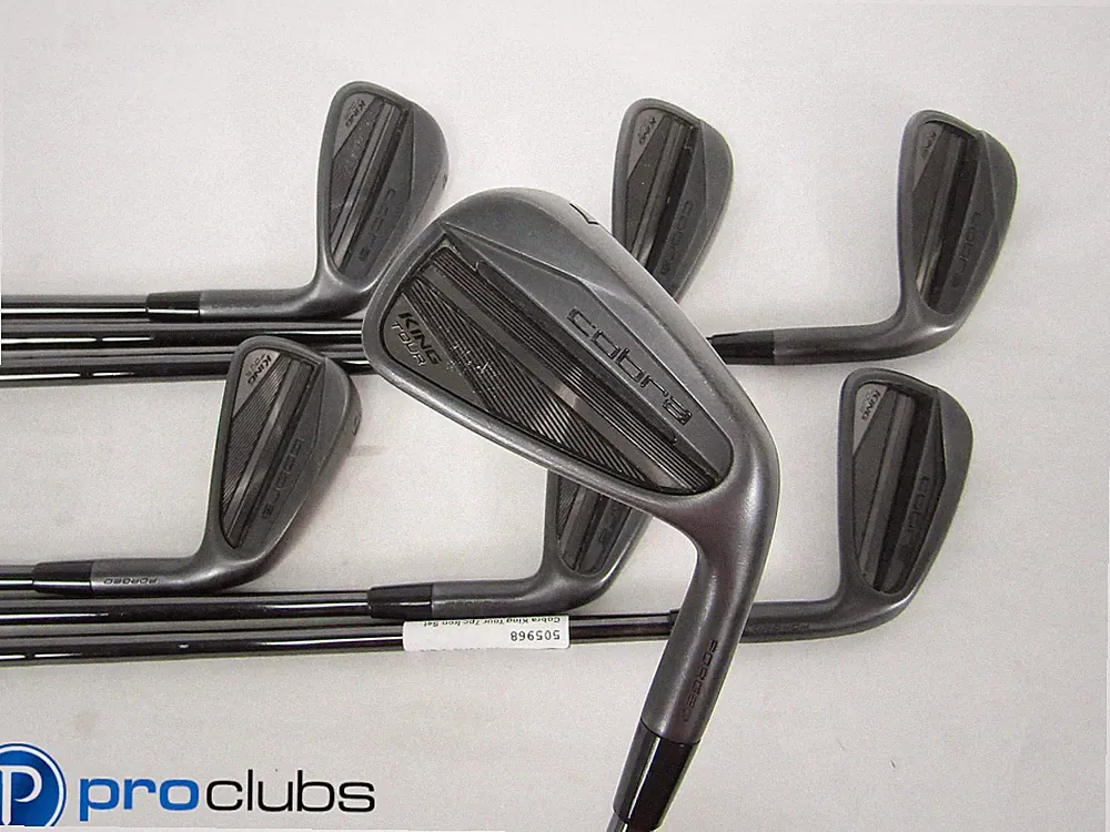 COBRA '24 KING TOUR BLACK IRONS 4-PW STEEL KBS $-TAPER BLACK 120 STIFF #505968