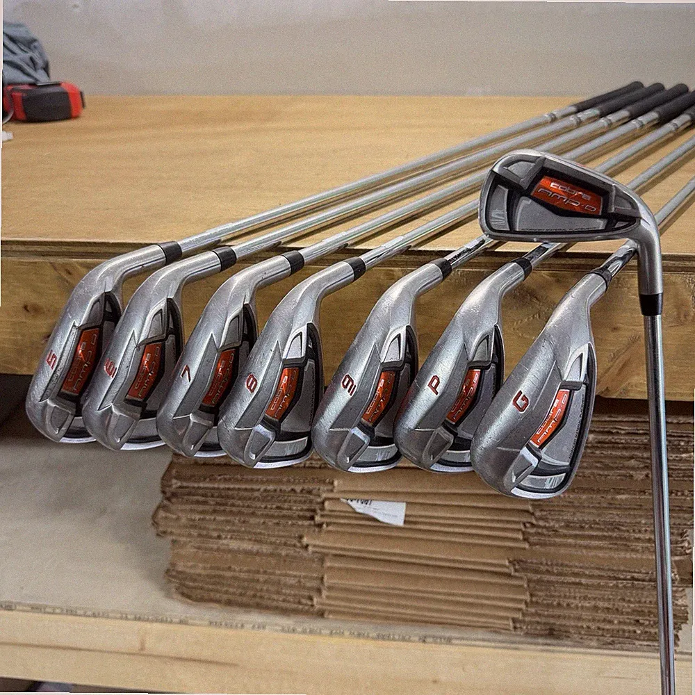 Cobra AMP-D Iron Set Golf Clubs 8pcs 4-PW, GW Steel Flex S Complete USA