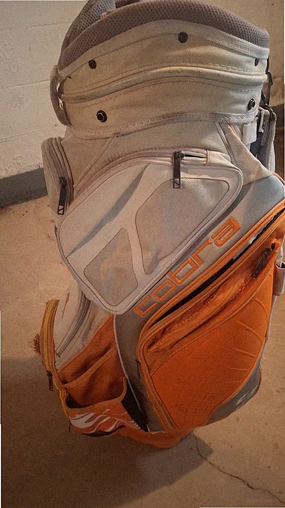 Cobra AMP Golf Bag 14 Way Divider Orange & White