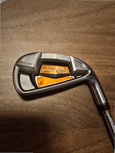 Cobra Amp Orange Single 6 Iron Golf Club Right Hand Stiff Flex True Temper S300