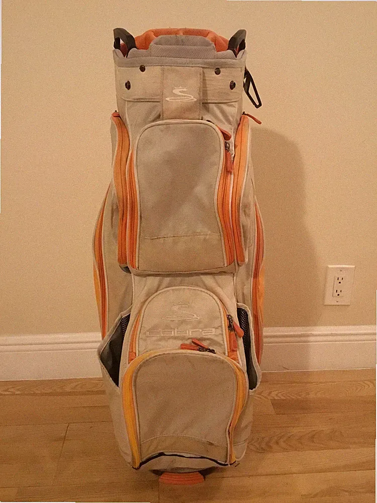 Cobra Cart Golf Bag with 14-way Dividers & Rain Cover