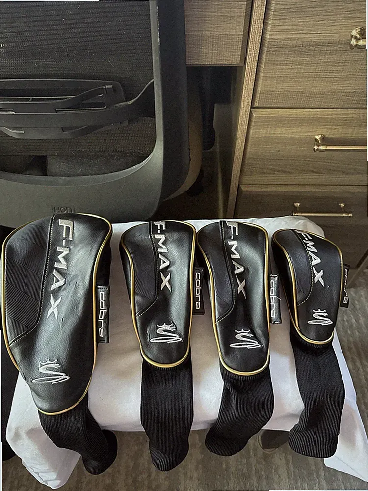 Cobra F Max Set Of Four Head Covers Golf Club Covers Used Driver Woods.
