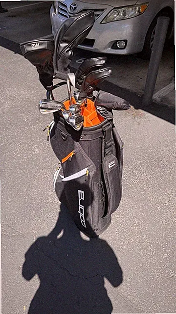 Cobra FLY-XL Complete Right-Handed Golf Club Set w/ Bag Black Orange 3W 4H 5H