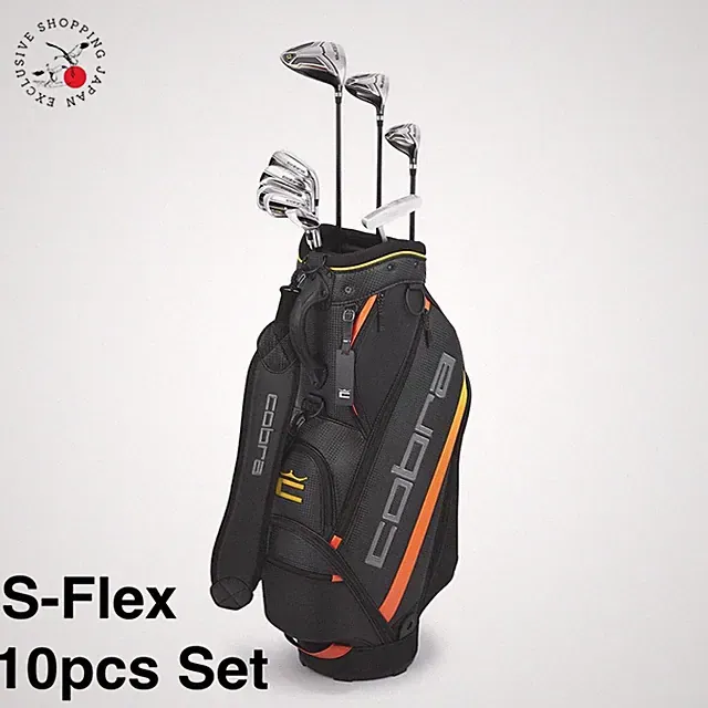 Cobra FLY XL2 10pc Club Set 1W,5W,4H,#6~9,PW,SW,PT S-Flex Cart Bag & Headcover