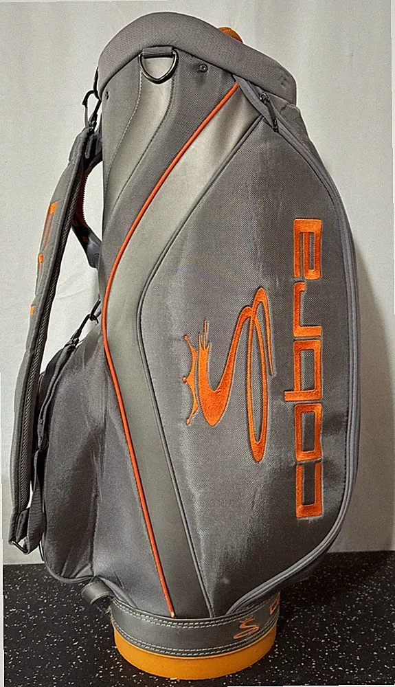 Cobra Golf Cart Bag - 6-Way Divider - Orange / Gray