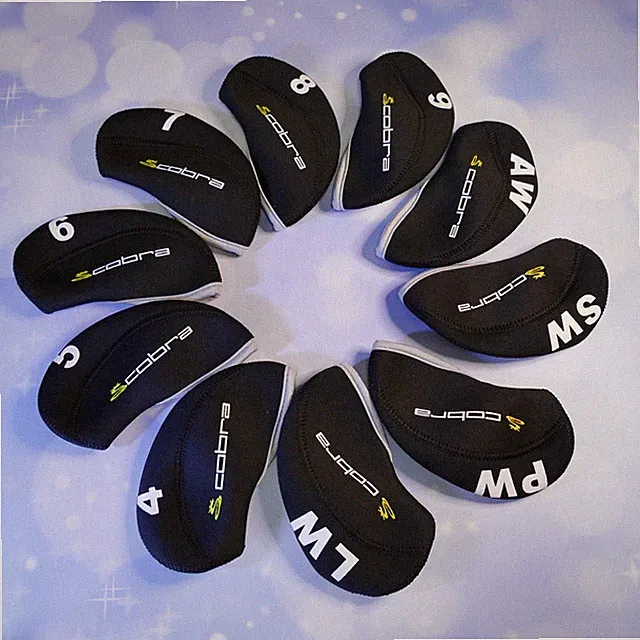 Cobra Golf Iron Cover Black 10 Piece