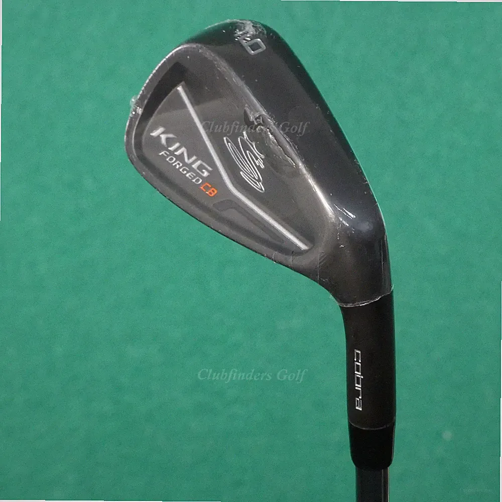 Cobra Golf King Forged CB Black Single 9 Iron TT AMT Black G2 Steel Regular