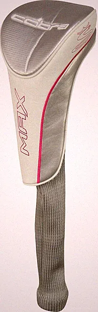Cobra Golf Ladies Max Driver White/Grey/Pink Headcover