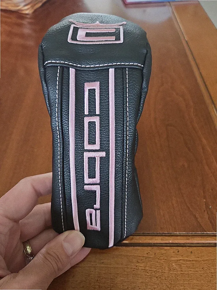 Cobra Golf Women's Black/Pink Speed Zone Hybrid Head Cover - NEW
