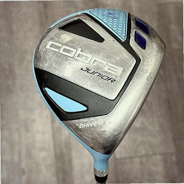 Cobra Junior-Flex Driver Golf Club Lightwieght Silver Blue 35” Good/Fair Conditi