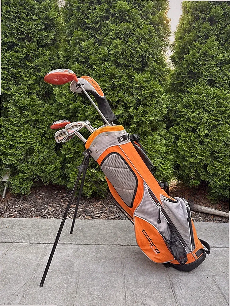 Cobra Junior "Go Time" Rickie Fowler Edition Golf Set(3 Irons and 3 Woods) & Bag