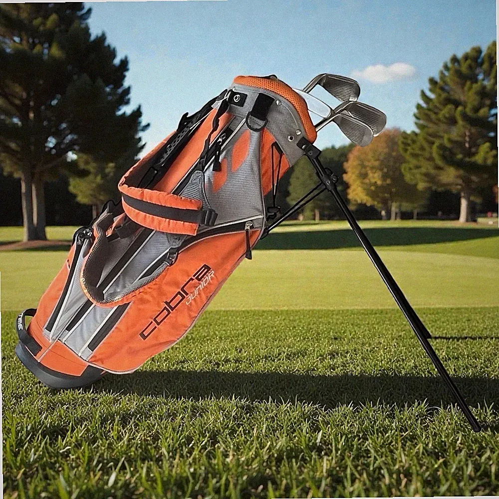 Cobra Junior Rickie Fowler Go Time Golf 4 Club Kids Bag Right For 53”-59” Tall