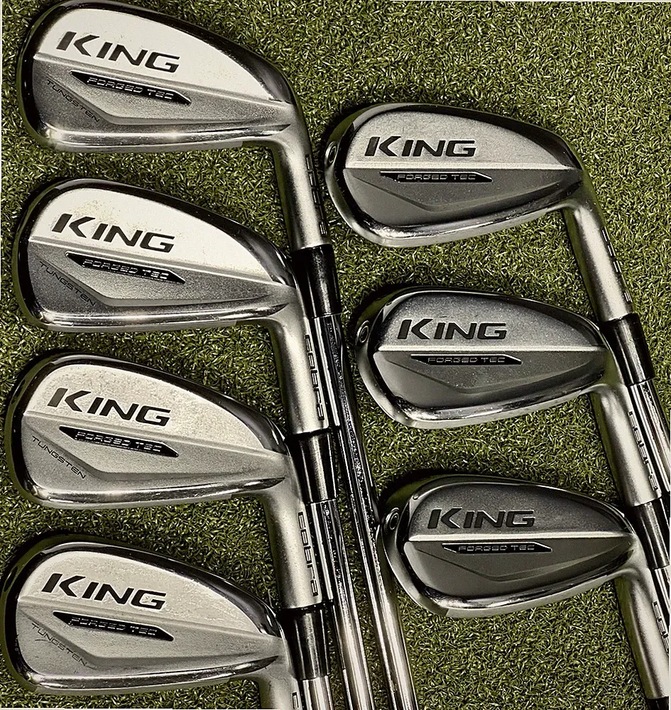 Cobra KING Forged Tec Iron Set 4-PW Steel KBS $-Taper Lite Stiff Flex RH NICE!