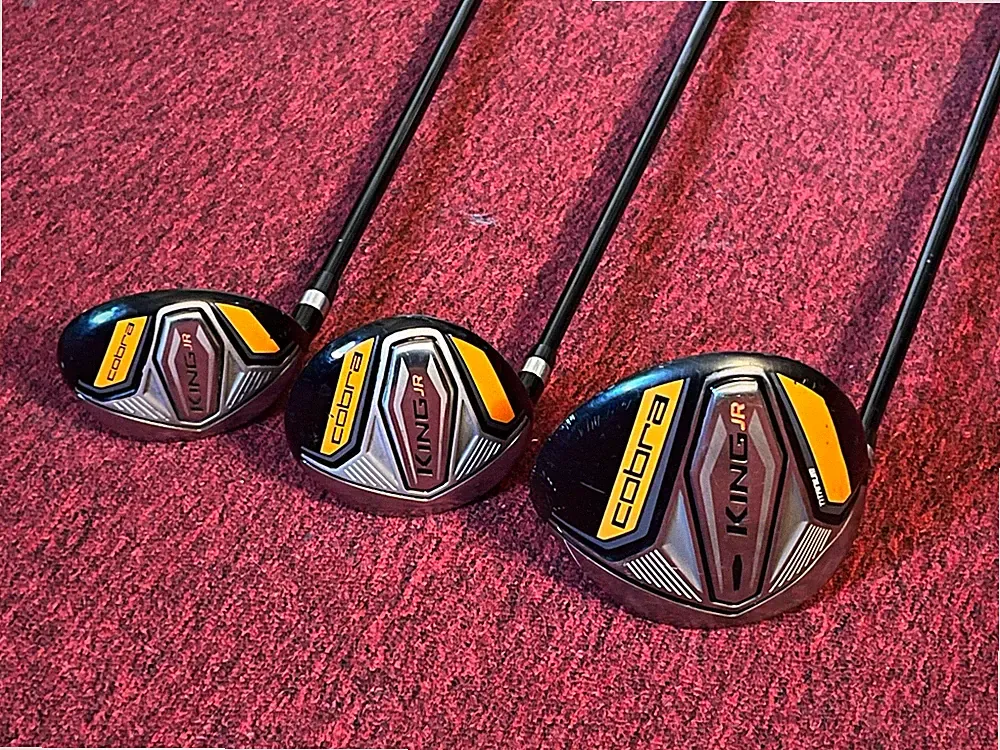 Cobra King Jr Golf Clubs 3.Titanium Junior Golf Driver-Fairway Wood-Hybrid Flex