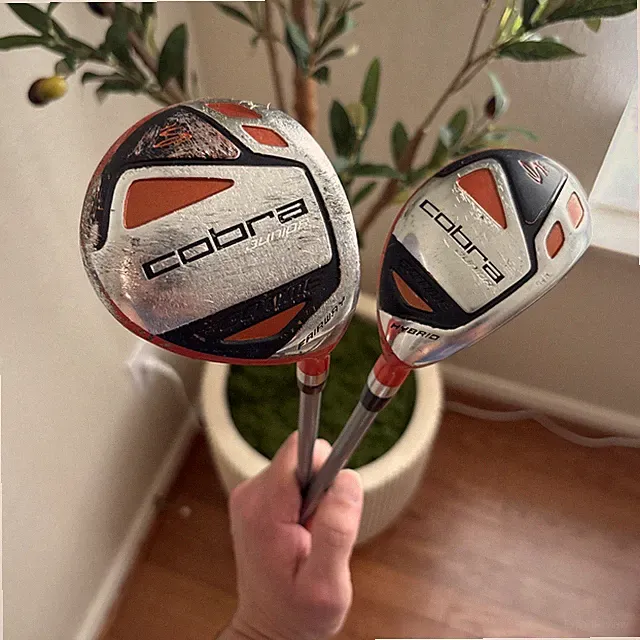 Cobra King Jr. Hybrid & Fairway Wood Combo 2 Club Fairway:37" Hybrid 35" RH