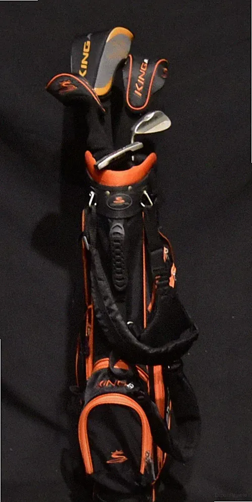 COBRA KING JUNIOR GOLF CLUBS SET LH DRIVER(40") PUTTER(29.5") BAG 5 COMP 31IN