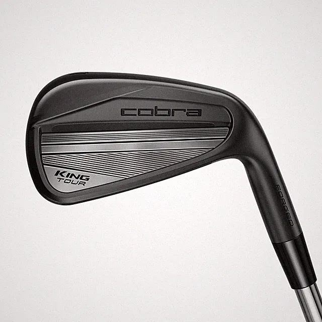 Cobra KING Tour Black 2024 Single Iron Club KBS S Taper and Tour V Steel Shaft