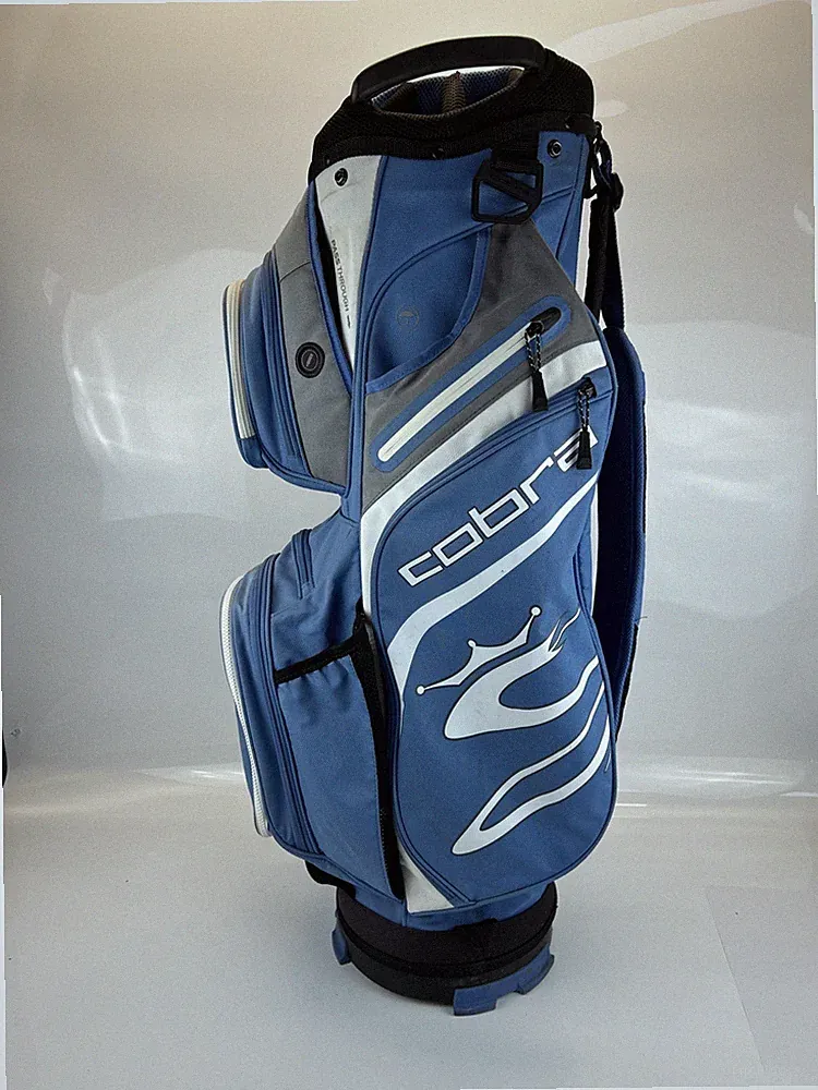 Cobra Lightweight Cart Bag Black 14-Way Divide Single Strap Golf Bag Blue