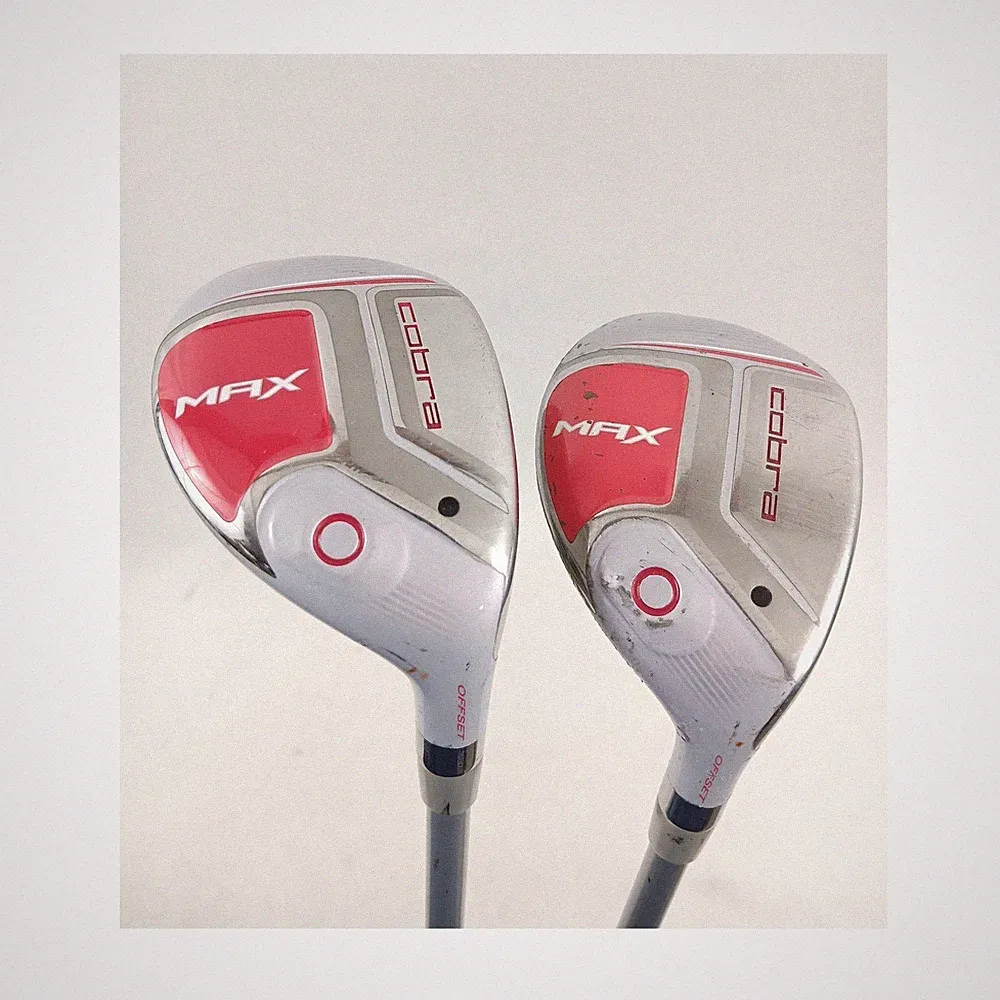 Cobra Max Women's 5H and 7H Hybrid Golf Clubs Set High Launch RH Graphite