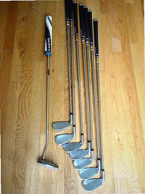 Cobra S2 Iron Set 4-9+P Nippon NS Pro 1030H Stiff Steel Mens RH + Odyssey Putter